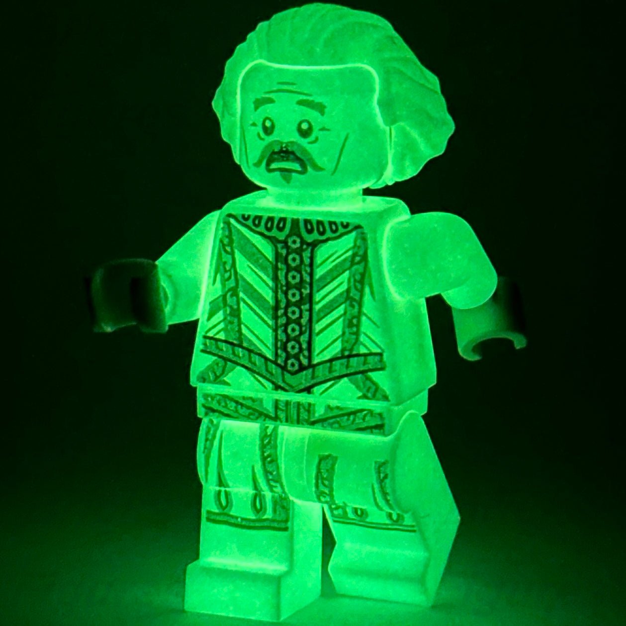 LEGO Harry Potter Nearly Headless Nick Minifigure Glow in the Dark 76389 hp308 - Bricks & Figures