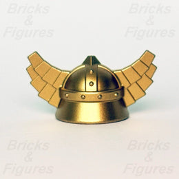 LEGO Helmet with Wings Minifigure Headgear Part Castle Fantasy Era Dwarf 60747 - Bricks & Figures