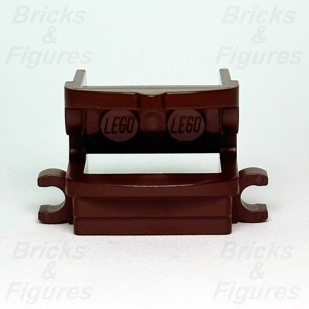 LEGO Horse Saddle w/ Two Clips Dark Brown Animal Part Town City 4491B 18306 New - Bricks & Figures