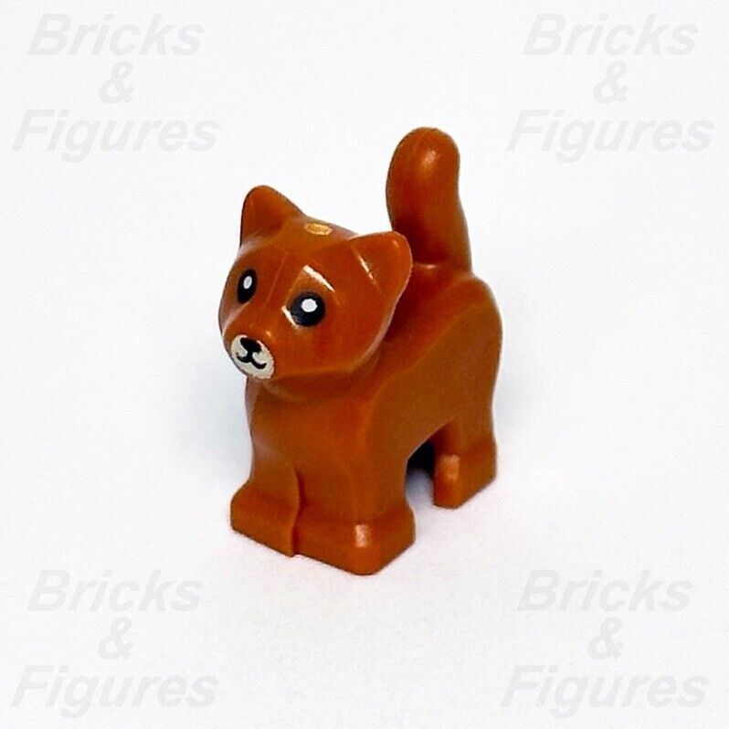 LEGO Kitten Dark Orange Minifigure Baby Cat Animal Town City Part 60321 60319 - Bricks & Figures