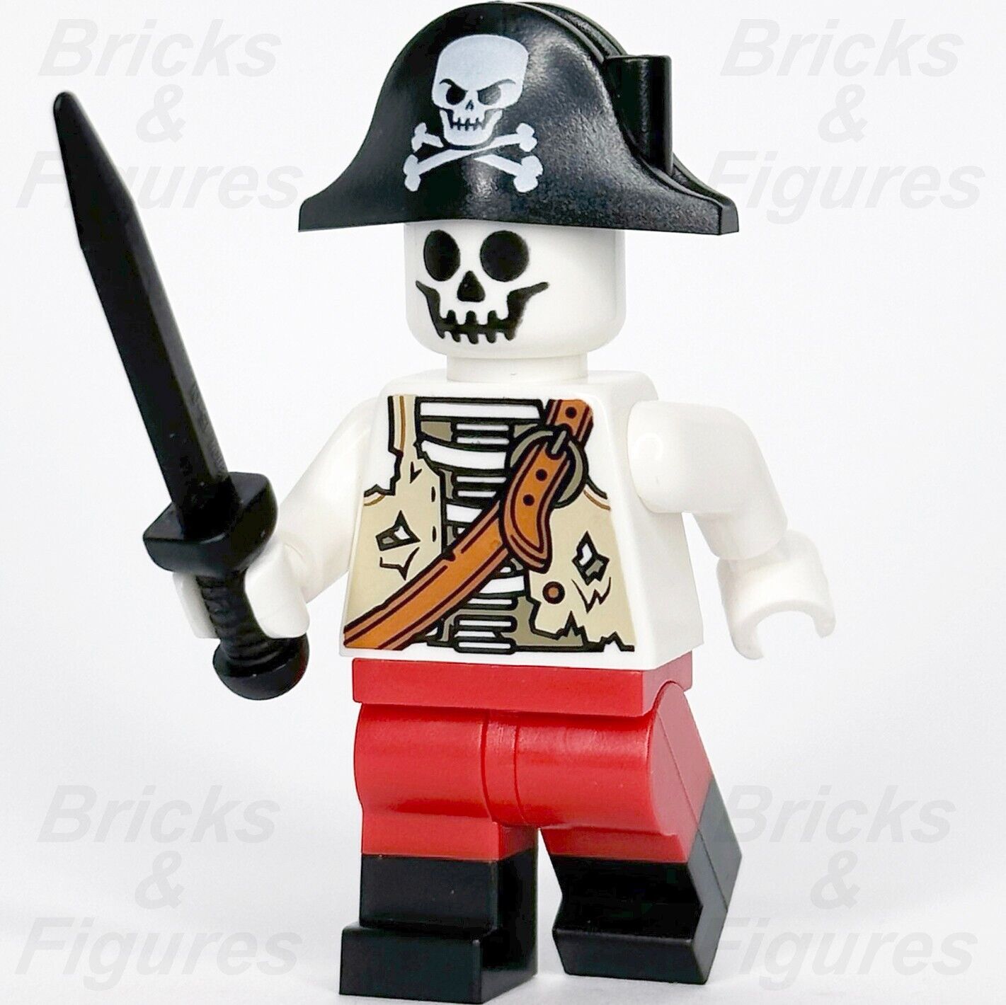 LEGO Skeleton Pirate Minifigure Captain Sword Part Build-A-Minifigure BAM 2023 - Bricks & Figures