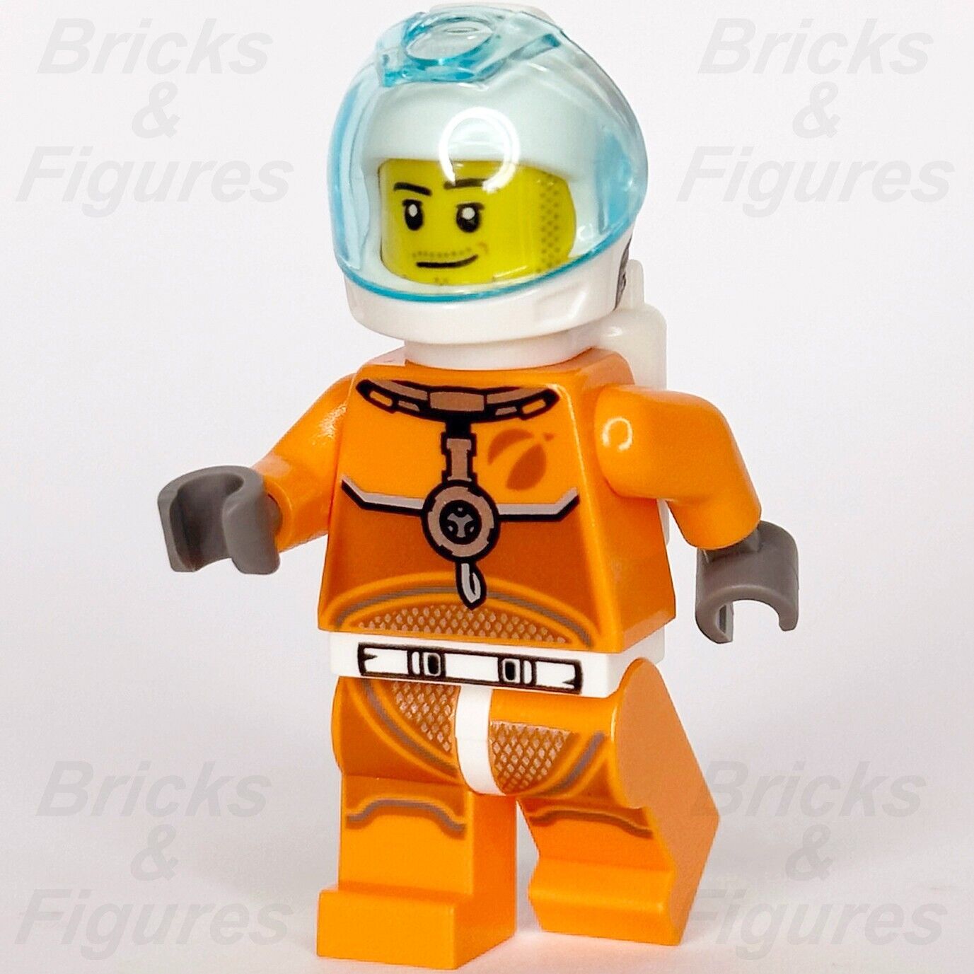 LEGO Town City Astronaut Male - Orange Spacesuit Minifigure 60225 60229 cty1061 - Bricks & Figures