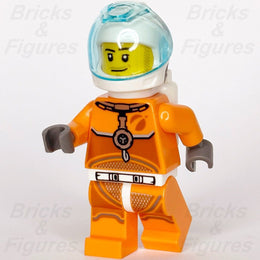 LEGO Town City Astronaut Male - Orange Spacesuit Minifigure 60225 60229 cty1061 - Bricks & Figures