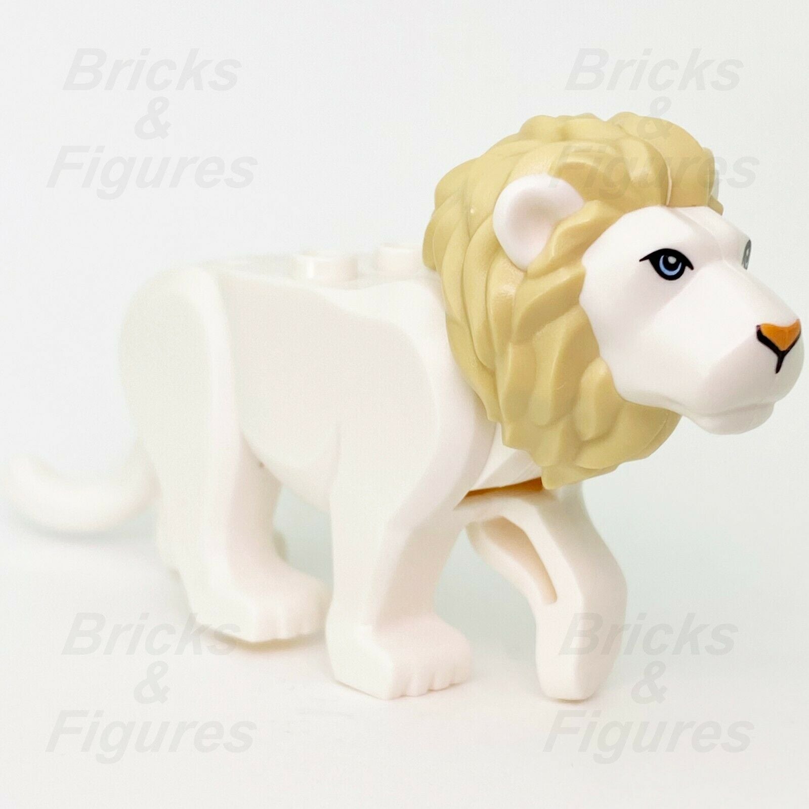 LEGO Town City Rare White Lion Wildlife Rescue Cat Animal Minifigure Part 60307 - Bricks & Figures