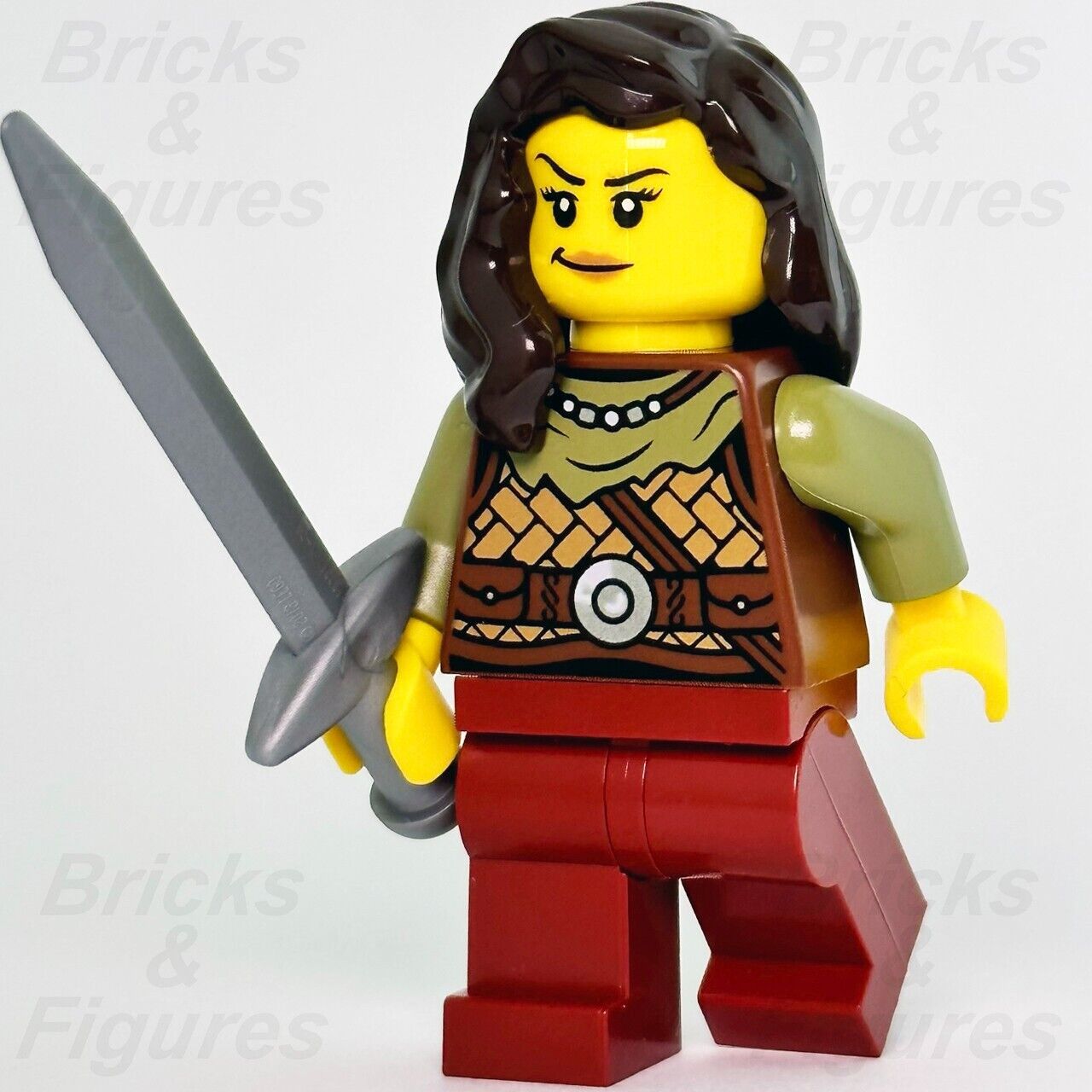 LEGO Viking Warrior Female Creator Minifigure with Sword 31132 vik041 New - Bricks & Figures