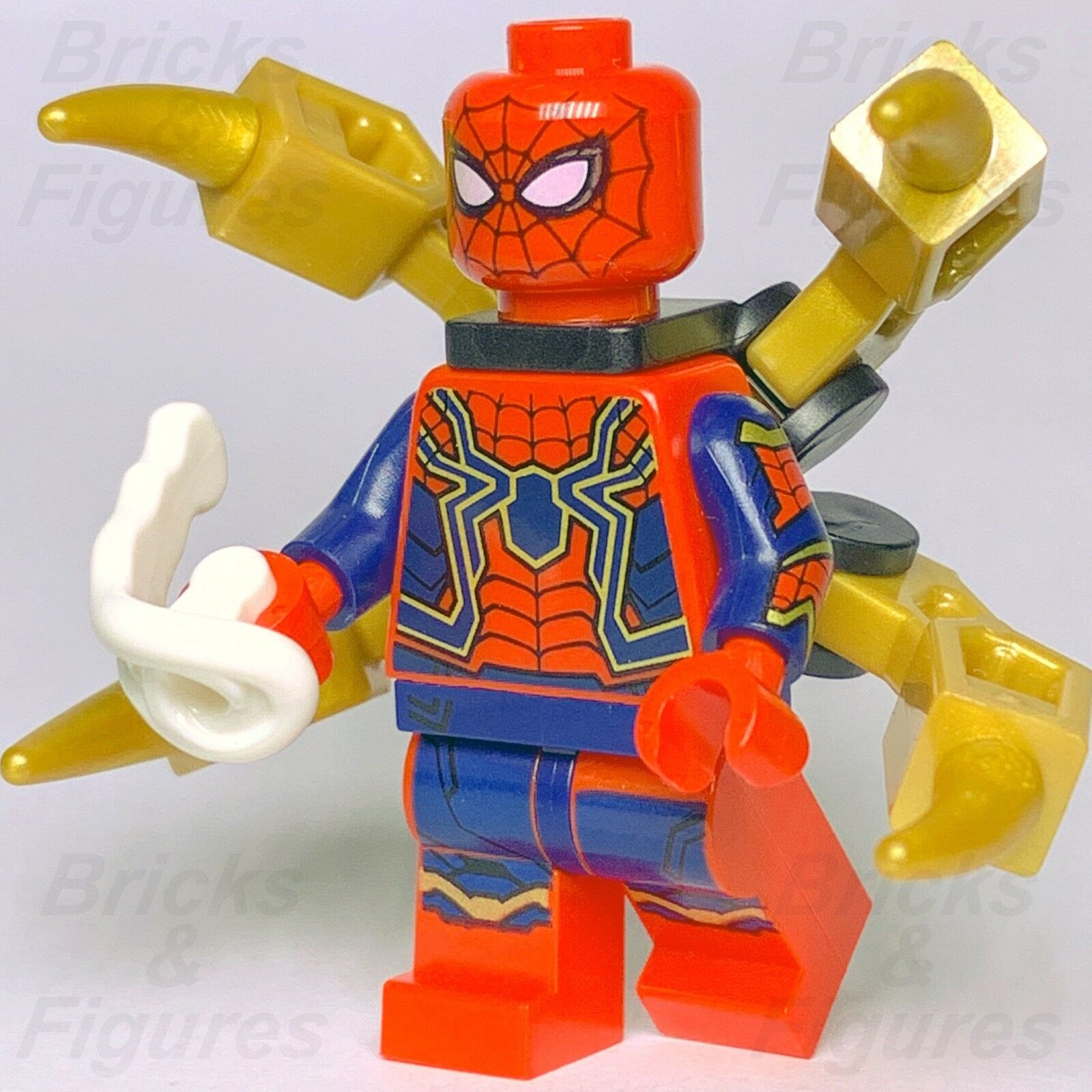 Marvel Super Heroes LEGO Iron Spider-Man Infinity War Minifig Avengers 76108 - Bricks & Figures