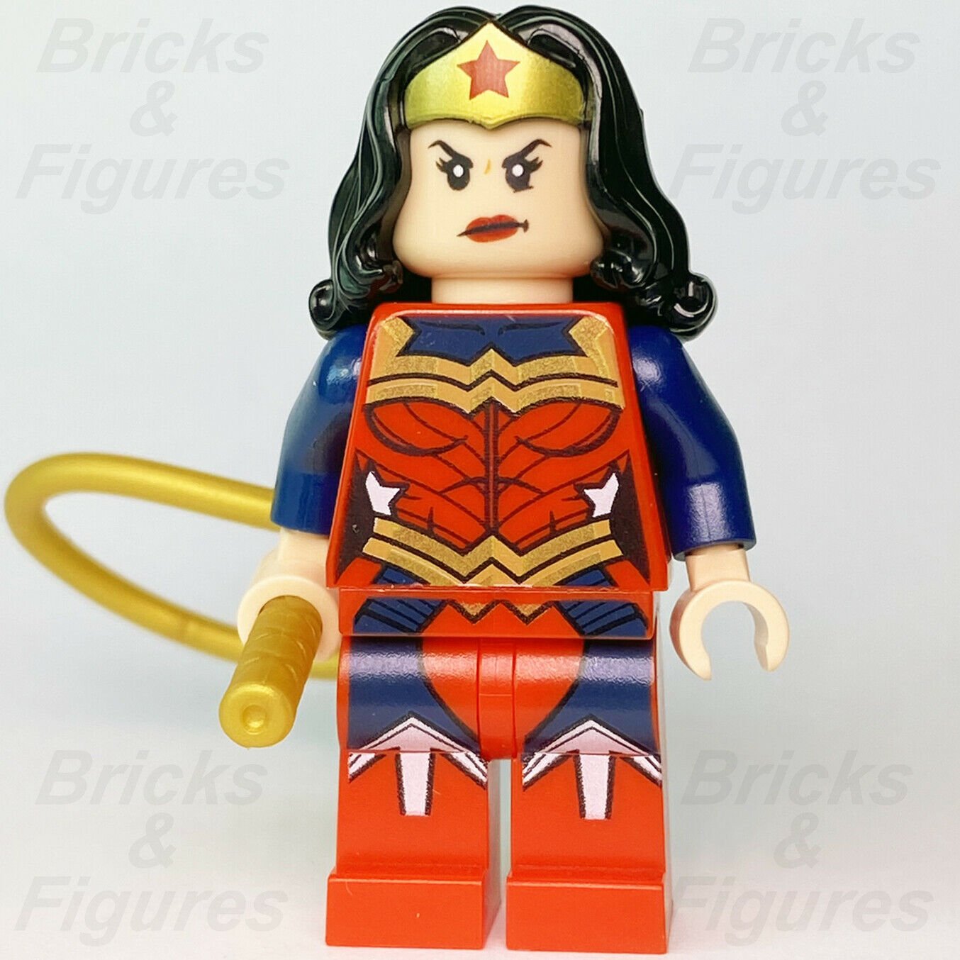 New DC LEGO Super Heroes Wonder Woman Exclusive Minifigure + Lasso 76026 sh392 - Bricks & Figures