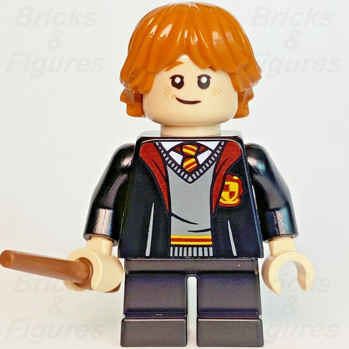 New Harry Potter LEGO Ron Weasley Gryffindor Robe Wizard Minifigure 76387 hp283 - Bricks & Figures