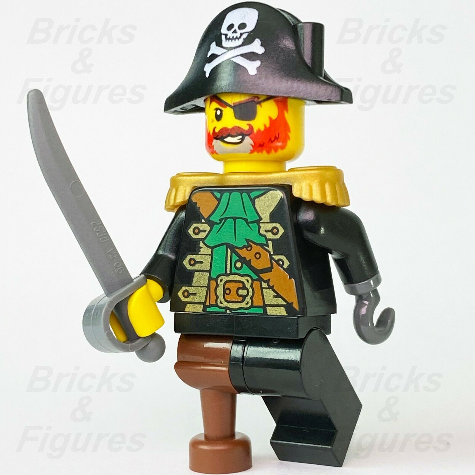 New Ideas LEGO Captain Redbeard Pirates Minifigure with Sword from set 21322 - Bricks & Figures