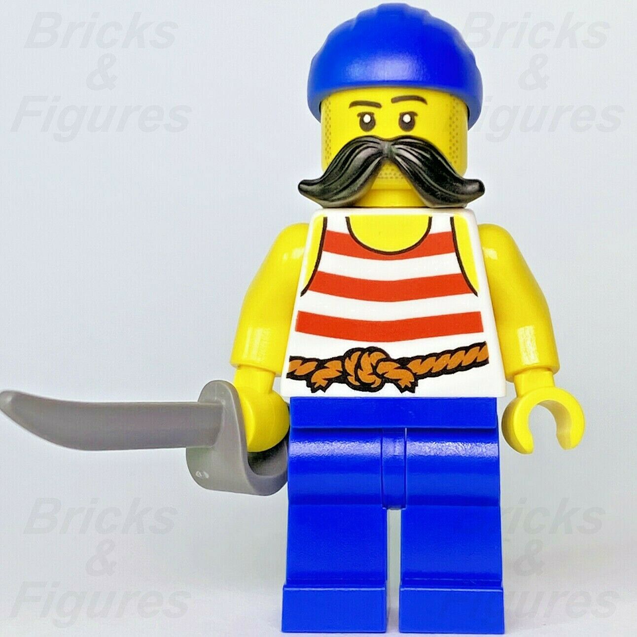 New Ideas LEGO Port Pirates Minifigure with Sword from set 21322 idea069 - Bricks & Figures