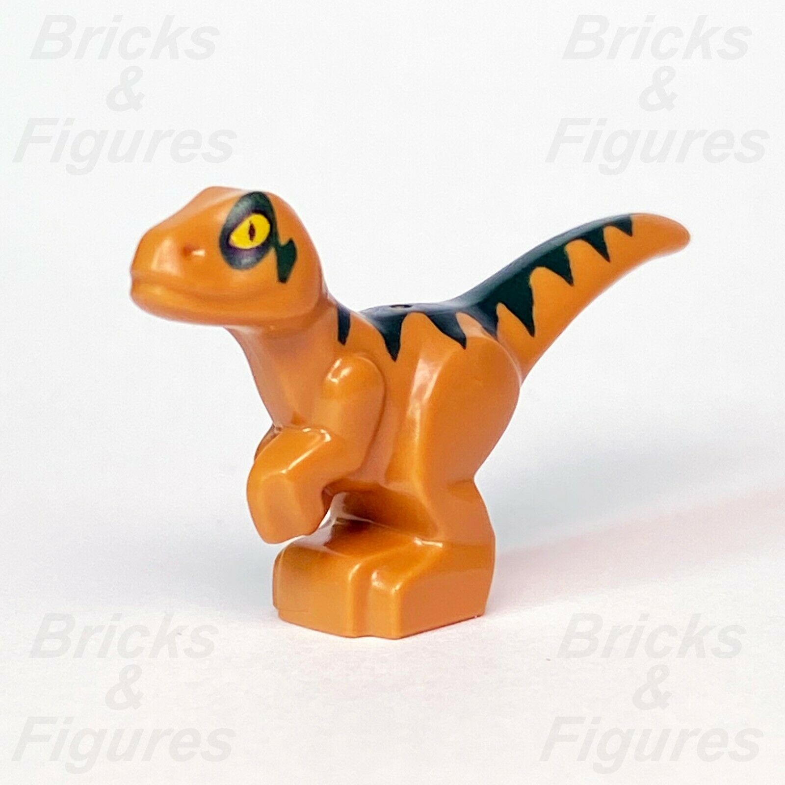 New Jurassic World LEGO® Baby Raptor Orange Dark Green Markings Dinosaur 75938 - Bricks & Figures