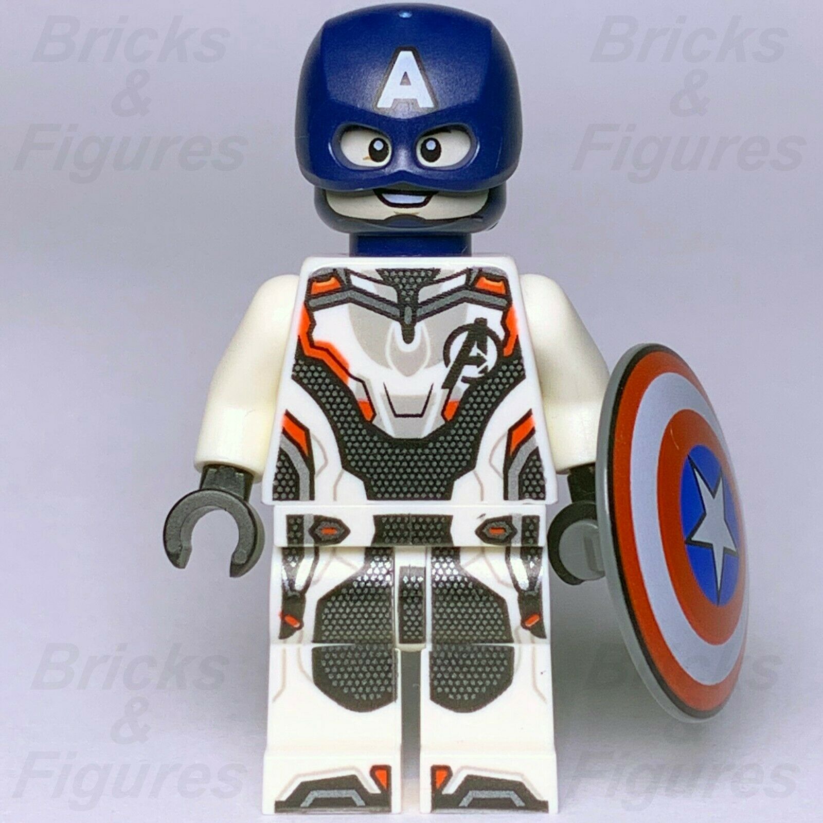 New Marvel Super Heroes LEGO Captain America Avengers Suit Minifigure 76123 - Bricks & Figures