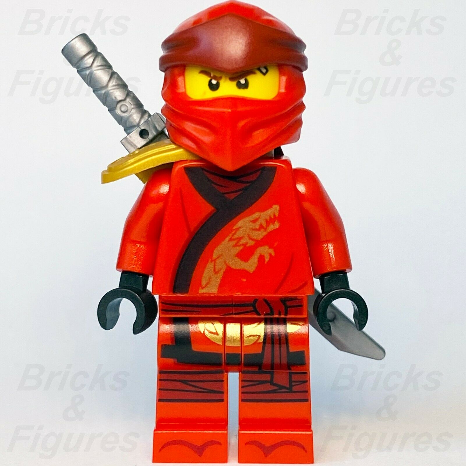 New Ninjago LEGO Kai with Sword Scabbard Legacy Red Ninja Minifigure 71705 - Bricks & Figures