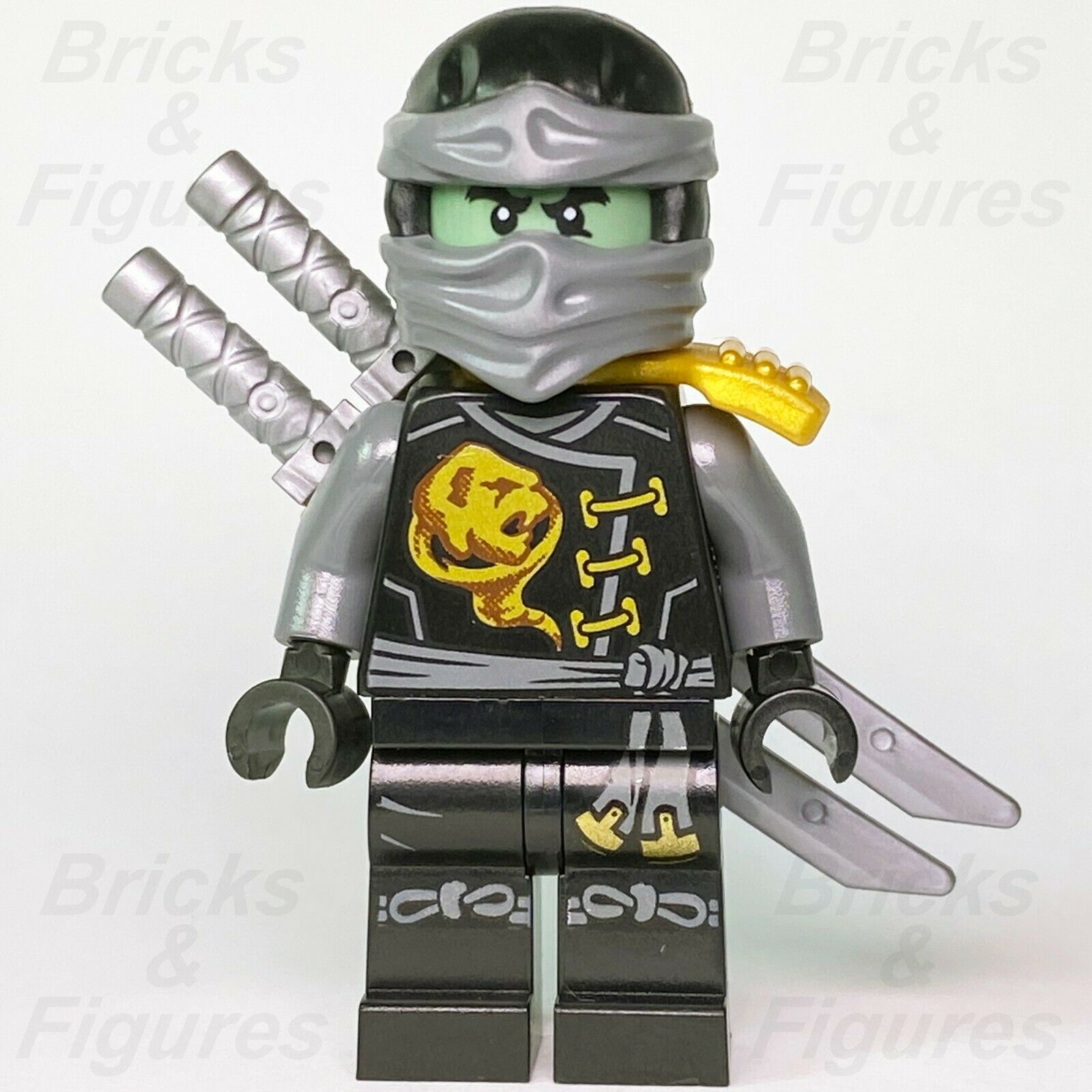 New Ninjago LEGO Ninja Cole Ghost Skybound Master of Earth Minifigure 70604 - Bricks & Figures