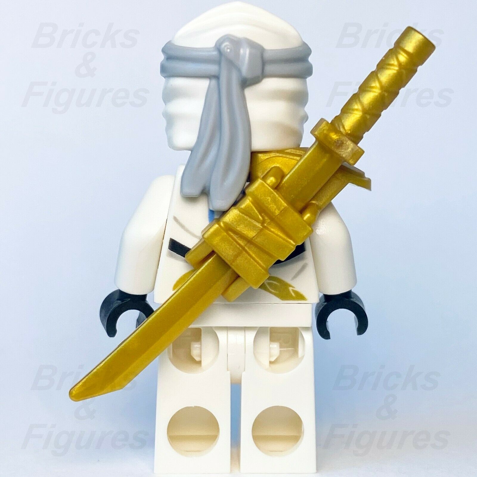 New Ninjago LEGO Zane with Sword Scabbard Legacy White Ninja Minifigure 71705 - Bricks & Figures