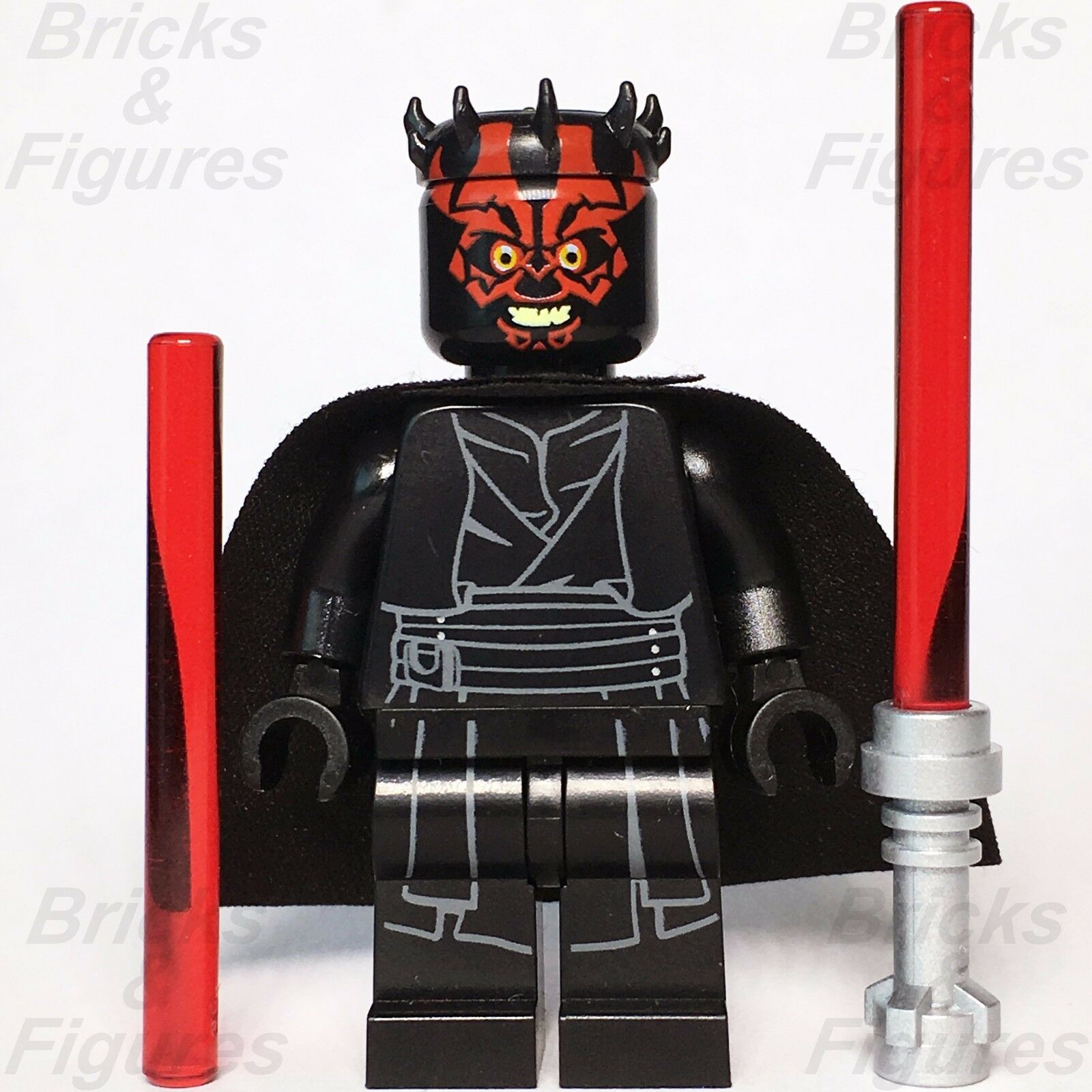 New Star Wars LEGO Darth Maul + Cape Zabrak Sith Apprentice Minifigure 75096 - Bricks & Figures