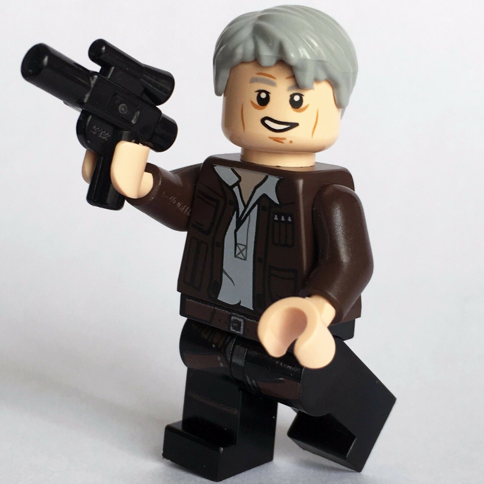 New Star Wars LEGO Han Solo Old Rebel General Force Awakens Minifigure 75105 - Bricks & Figures