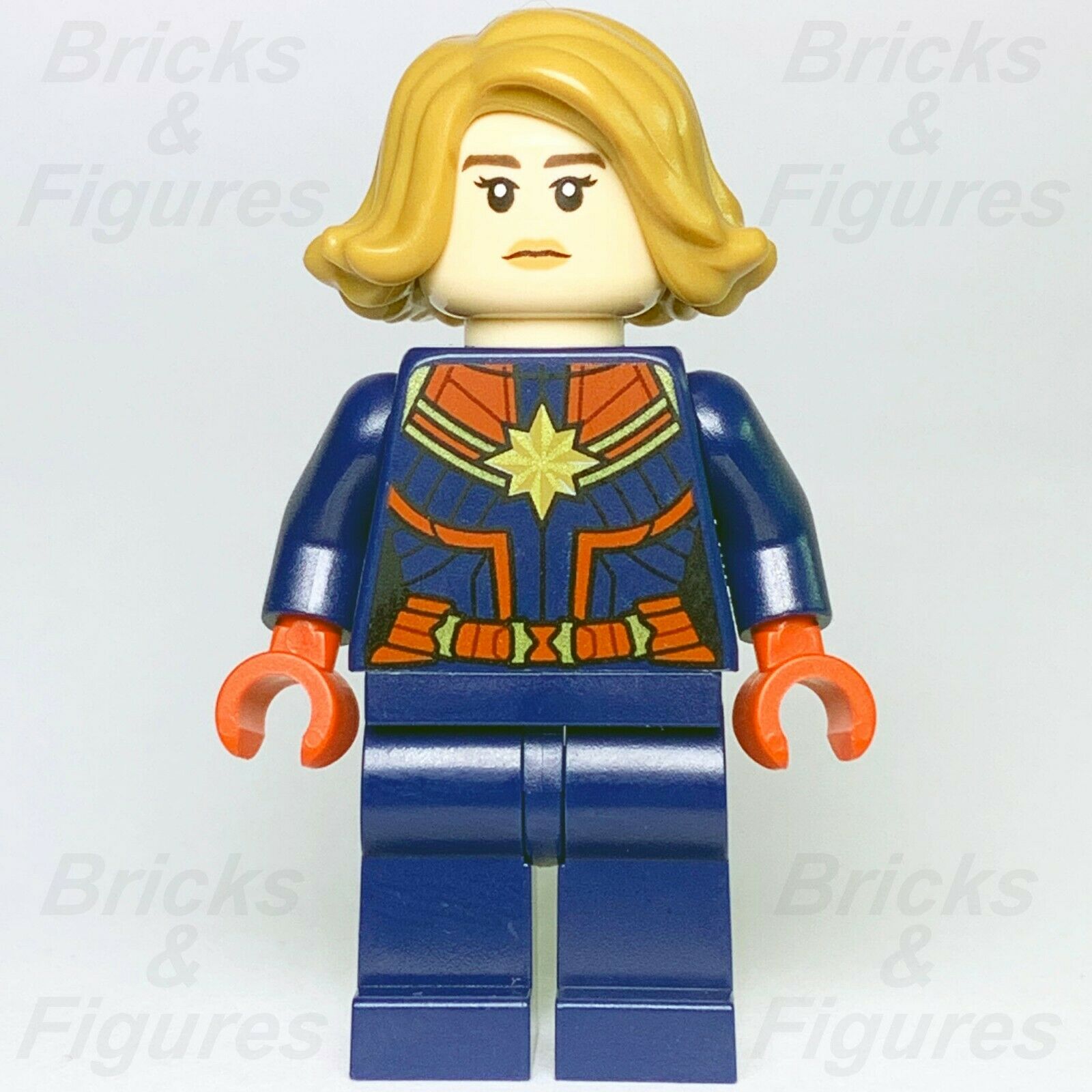 New Super Heroes LEGO Captain Marvel Minifigure Avengers Endgame 76131 76127 - Bricks & Figures