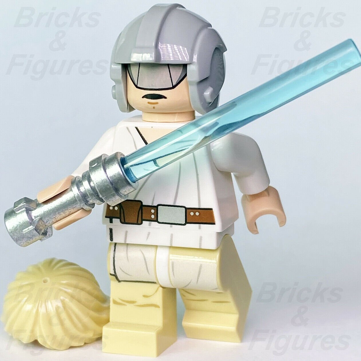 Star Wars LEGO Luke Skywalker Blast Shield Helmet Jedi Padawan Minifigure 7965 - Bricks & Figures